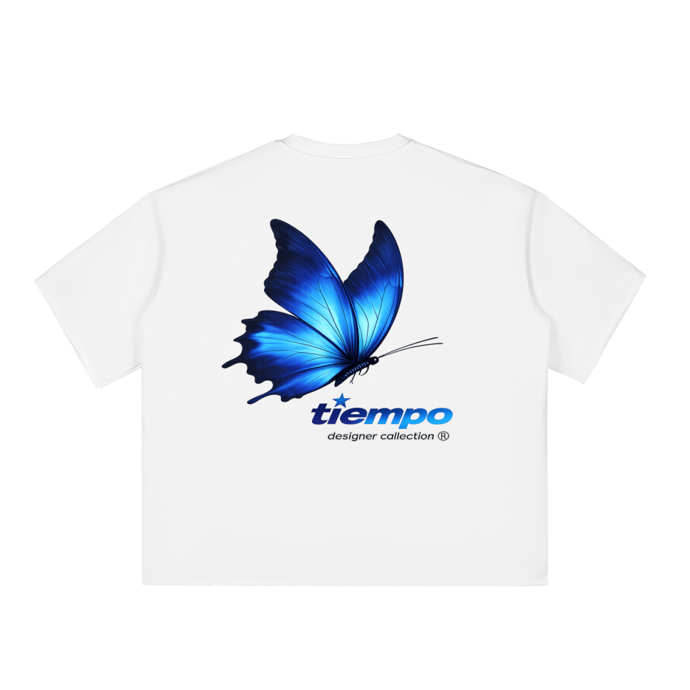 "Blue Morpho" Designer Collection Boxy Tee
